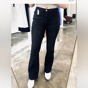 Elegant Black Flare Women's Jeans